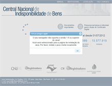 Tablet Screenshot of indisponibilidade.org.br